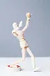 brown manikin figure on white surface